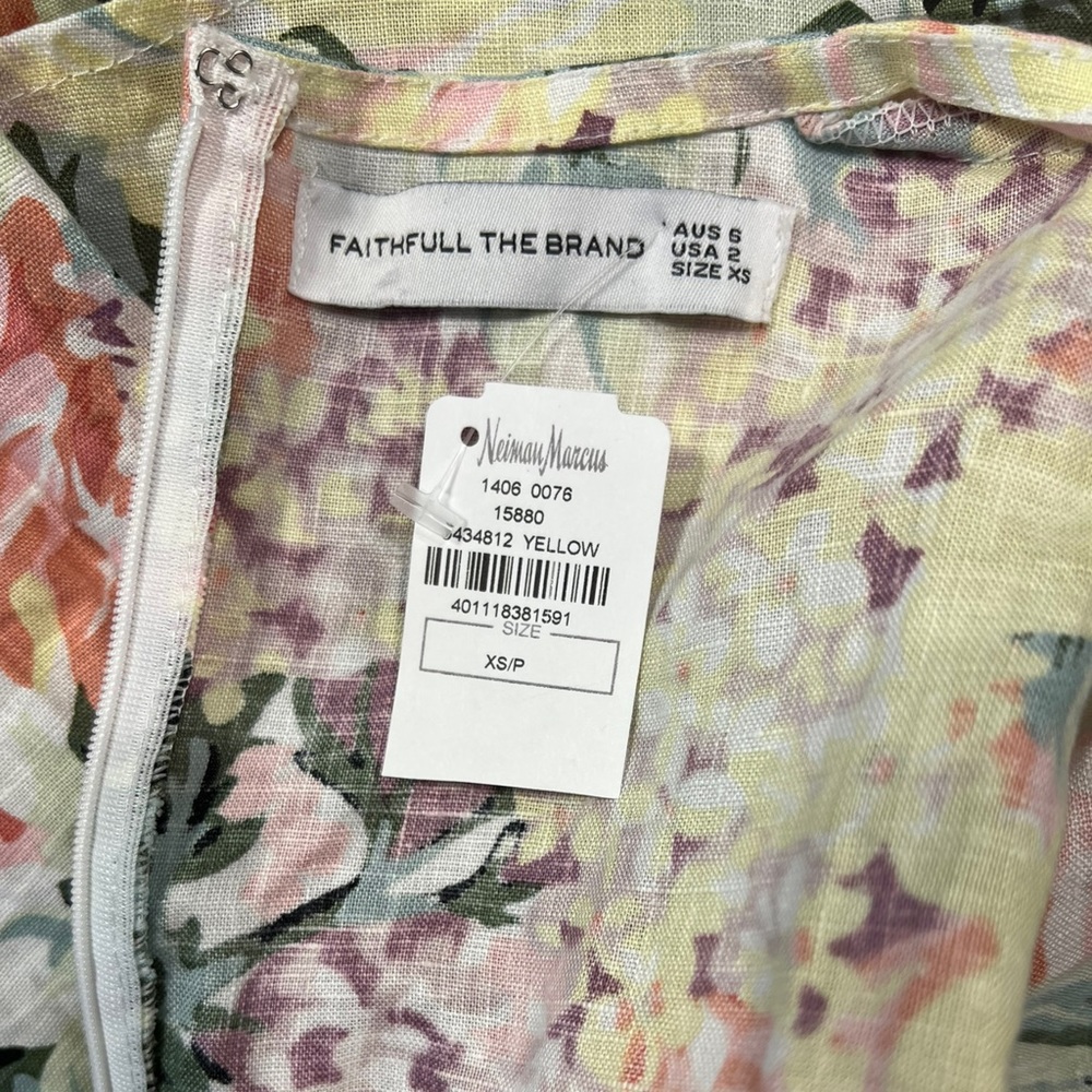 NWT FAITHFULL THE BRAND MARIBELLE VENISSA FLORAL Anthropologie Ana Playsuit XS - Picture 5 of 5